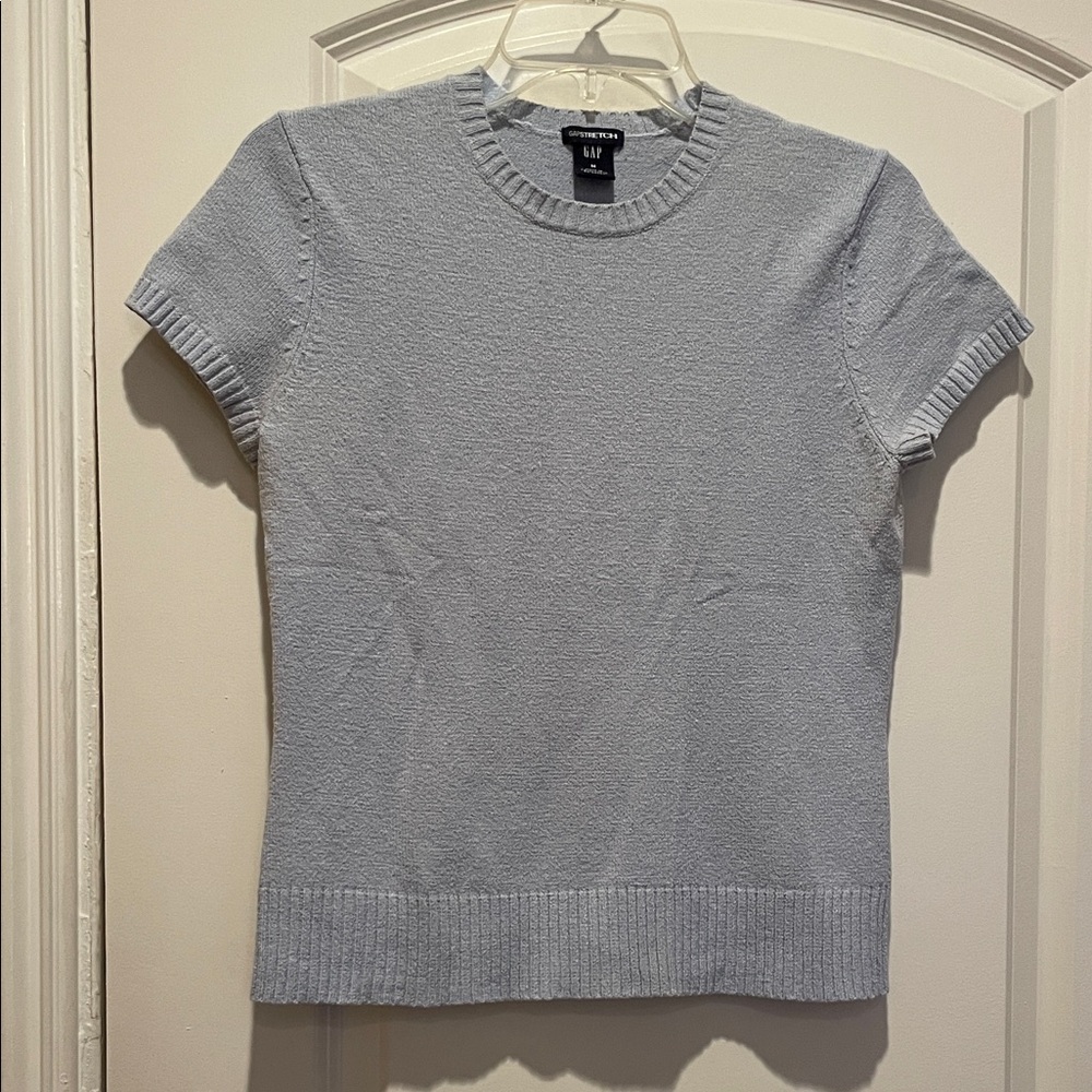 GAP Soft Blue Short Sleeve Sweater Tee